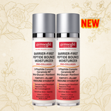 Two bottles of Gymsegbe Barrier-First Peptide Bounce Moisturizer on a decorative background