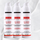 3 bottles of eraser spot cream on display on a white background