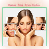 Acne Set: Cleanser, Toner, Serum, and Acid Peel | Korean Skin Care for All Skin Types