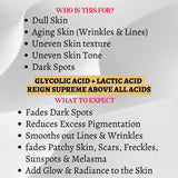 Thick As Thieves Pure Glycolic Acid Lactic Acid Extreme Gel Peel - 3 Pack | Korean Skin Care for All Skin Types