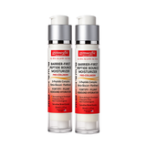 Two bottles of Gymsegbic Barrier-First Peptide Bounce Moisturizer Pro-Collagen side by side on a white background.