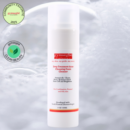 Deep Treatment Acne Cleansing Foam Cleanser | Korean Skin Care for All Skin Types