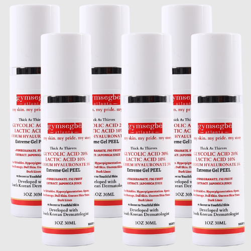 Thick As Thieves Pure Glycolic Acid Lactic Acid Extreme Gel Peel - 6 Pack | Korean Skin Care for All Skin Types