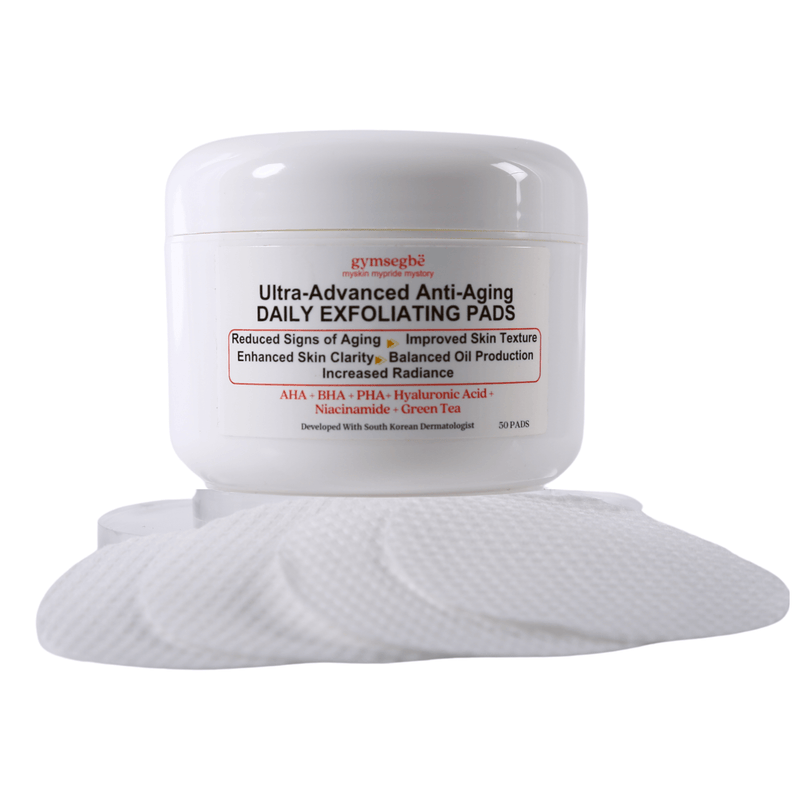 Ultra-Advanced Anti-Aging Daily Resurfacing Pads AHA + BHA + PHA+ Hyaluronic Acid + Niacinamide + Green Tea - 3 Pack | Korean Skin Care for All Skin Types