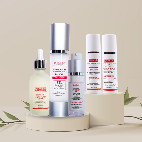 Snail mucin hydrating essence, Gymsegbe Korean skincare treatment

