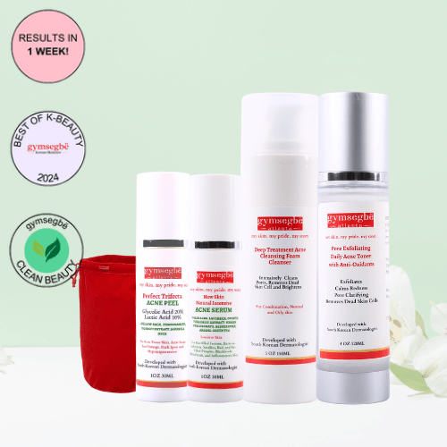 Gymsegbe Acne Set full skincare routine for acne-prone skin