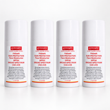 4 Gymsegbé Habaek Sun Protection Face Moisturizer SPF 50 Broad Spectrum UVA UVB, displayed side-by-side on a white background.