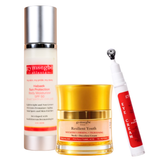 Three skincare products from Gymsegbe on a white background