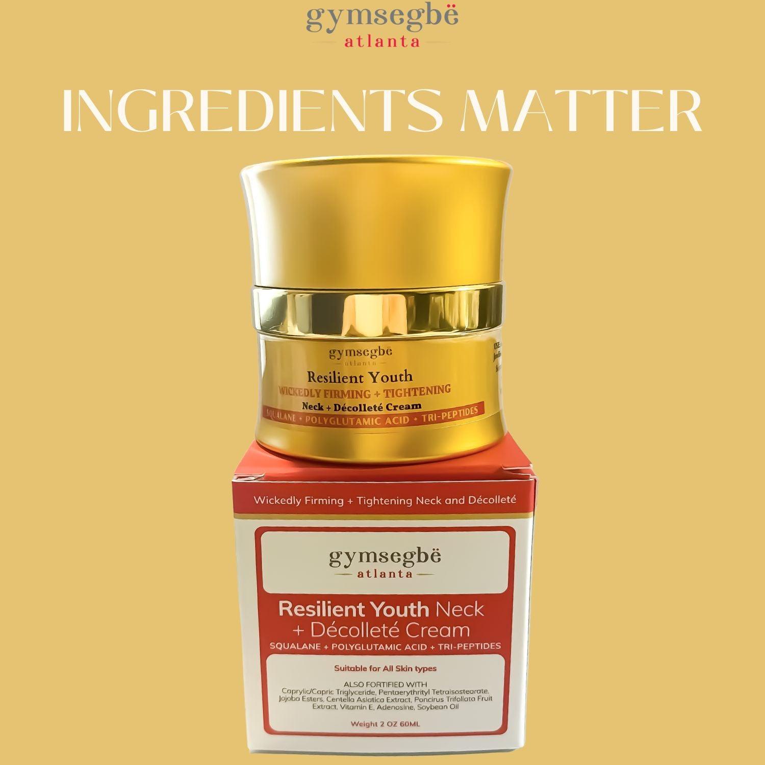 neck cream jar on a yellow background