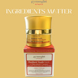 neck cream jar on a yellow background