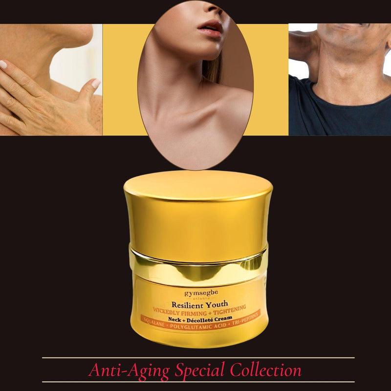 neck cream and a woman, man on a brown background