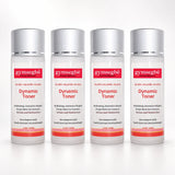 4  100ml bottle of gymsegbé Dynamic Toner on a light gray background. The bottle is clear with a white label featuring red and black text, and a metallic silver cap.